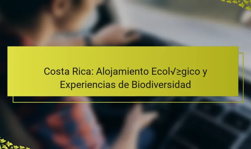 Costa Rica: Alojamiento Ecológico y Experiencias de Biodiversidad