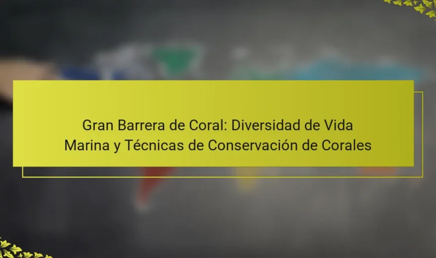 Gran Barrera de Coral: Diversidad de Vida Marina y Técnicas de Conservación de Corales