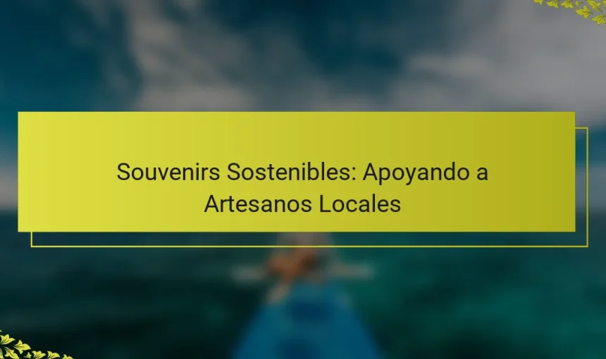 Souvenirs Sostenibles: Apoyando a Artesanos Locales