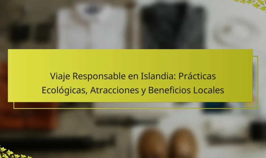 Viaje Responsable en Islandia: Prácticas Ecológicas, Atracciones y Beneficios Locales